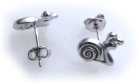 Ohrringe Stecker Frosch echt Silber 925 Sterlingsilber Qualität Ohrstecker