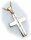 Anhänger Kreuz Zirkonia echt Gold 333 teilrhod. Gelbgold Unisex