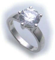 exkl. Damen Ring echt Silber 925 mit Zirkonia groß...