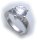 exkl. Damen Ring echt Silber 925 mit Zirkonia groß Stein Qualität Sterlingsilber