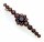 Brosche m. Granat Gold 333 Granatbrosche Stabbrosche Gelbgold Damen 8kt 3007/3GR