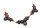 Collier m. Granat echt Gold 585 Halsschmuck Gelbgold Damen Halskette 4949/5GR