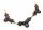 Collier m. Granat echt Gold 585 Halsschmuck Gelbgold Damen Halskette 4949/5GR