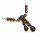 Collier m. Granat echt Gold 585 Halsschmuck Gelbgold Damen Halskette 4954/5GR