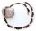 Collier m. Granat echt Silber 925 Halsschmuck ganzum Sterlingsilber Damen  4935/