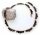 Collier m. Granat echt Silber 925 Halsschmuck ganzum Sterlingsilber Damen  4935/
