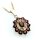 Damen Anhänger m. Granat Silber 925 vergoldet Granatanhänger  Sterlingsilber Neu