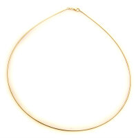 exklusives Collier echt Gelbgold  585 14k Halsreif Damen Qualität Gold Halskette 40 cm