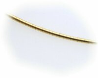 exklusives Collier echt Gelbgold  585 14k Halsreif Damen Qualität Gold Halskette 40 cm