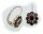 Damen Ohrringe m. Granat in Gold 585 Granatohrringe Gelbgold Bouton 6985/5GR