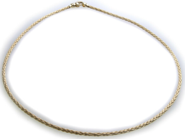 exklusives Collier echt Gold 585 14k Gelbgold Halskette Zopfkette Damen Qualität