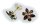 Damen Ohrringe m. Granat in Silber 925 Ohrstecker Sterlingsilber Stecker 6623/8G