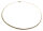 exklusives Collier echt Gold 585 Bicolor mattiert 14kt Halsreif  Damen Gelbgold