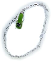 Fußkettchen Sandale Silber 925 Ankerkette 3,0 mm  25cm Fußkette Sterlingsilber