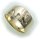 Damen Ring Elefant echt Gold 750 Brillant 0,01ct si 18kt Diamant massiv Gelbgold