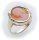 Damen Ring Muschelgemme Silber 925 Gemmenring Sterlingsilber Muschelkamee 8074/8