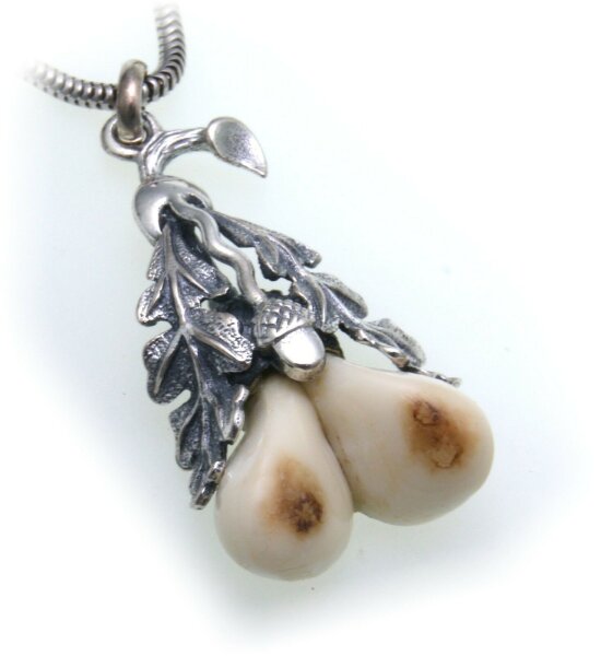 Grandel Anhänger echt Silber 925 Jagdschmuck Grandelschmuck Grandelanhänger 109