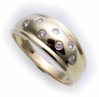 Damen Ring Zirkonia echt Gold 585 massive Qualität...