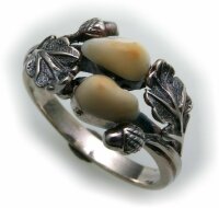 Grandel Ring echt Silber 925 Jagdschmuck Grandelschmuck...