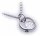 Taufring mit Schutzengel Safir Saphir 585 14 karat Weißgold o Kette Qualität