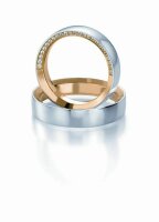 Trauringe Breuning Design Collection 5221/5222 in 585 Gold Bicolor 14 kt