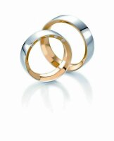 Trauringe Breuning Design Collection 5223/5224 in 585 Gold Bicolor 14 kt