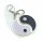 Anhänger Yin Yang echt Silber 925 Charm Karabiner  Ying Yang Sterlingsilber