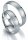 Trauringe Breuning Smartline Collection 7029/7030 in 585 Gold 14 kt Weißgold