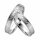 Trauringe Rauschmayer 04813 in 585/- Weißgold mit Brillant 0.02 ct. w/si