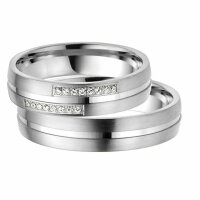 Trauringe Rauschmayer 05539 in 585/- Weißgold mit...