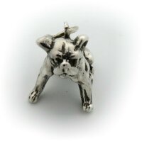 Anhänger Schlüsselanhänger Mops echt Silber 925 massiv Sterlingsilber Hund Neu