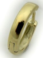Herren Ohrring Single Klapp Creole echt Gold 333 schwer 14 mm Gelbgold 8 karat