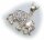 Anhänger echt Silber 925 Elefant mit Zirkonia gefasst  Sterlingsilber Unisex