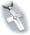 Anhänger edles Kreuz Zirkonia echt Silber 925 23 mm Qualität Sterlingsilber