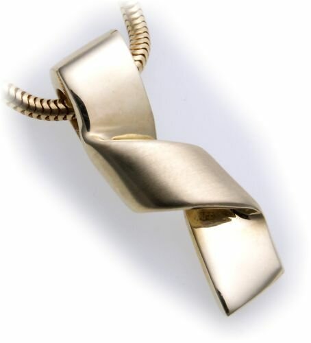 Anhänger Gold 585 teilmattiert massiv Gelbgold Damen Qualität