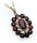 Anhänger m. Granat Zuchtperle Gold 333 Granatanhänger Granatschmuck Gelbgold Qua