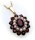 Anhänger m. Granat Zuchtperle Gold 585 Granatanhänger Granatschmuck Gelbgold Qua