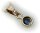 Damen Anhänger Safir echt Gold 333 8 karat Halsschmuck Gelbgold Saphir Neu