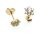 Damen Ohrringe Stecker  Zirkonia echt Gold 333  Ohrstecker Gelbgold N6939