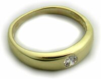 Damen Ring echt Gold 333 Zirkonia 8 karat Taufring Juwelierqualität Gelbgold Neu
