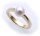 Damen Ring echt Gold 585 Perlen 7,5 mm Glanz Gelbgold 14kt Qualität Perle Neu
