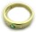 Damen Ring Smaragd m Diamant 0,04ct echt Gold 750 18 karat Gelbgold Brillant Neu