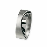 Ernstes Design Ring R62.6 Edelstahl mattiert poliert 6 mm...