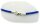 Halskette blauer Kautschuk 2,0 mm Silber 925 40 bis 55cm Sterlingsilber Blau Neu