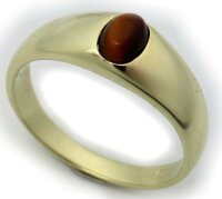 Herren Ring echt Gold 750 echt Tigerauge 18 karat Gelbgold Qualität Herrenring N