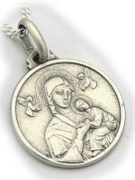 Neu Anhänger echt Silber 925 Maria mit Jesus mit Kette oder ohne Top Qualität    ohne Kette