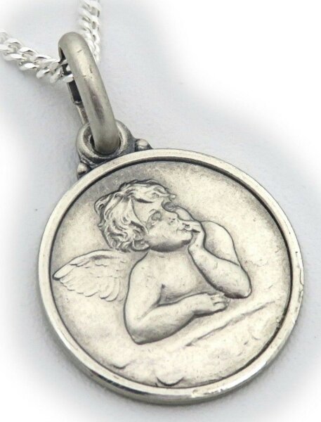Neu Anhänger echt Silber 925 Schutzengel Engel mit Kette oder ohne Qualität Top