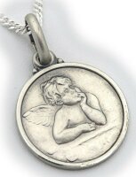 Neu Anhänger echt Silber 925 Schutzengel Engel mit Kette oder ohne Qualität Top
