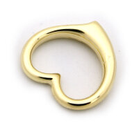 Neu Anhänger Herz 3 D poliert 333 Gold 8kt Swinging...