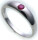 Neu Bestpreis Damen Ring echt Weißgold 750 Rubin 18 karat Qualität Gold Rot 50